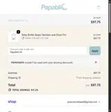 Papafam10 coupon verification screenshot