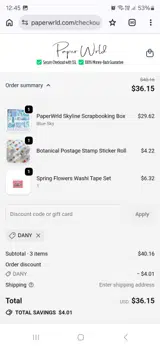 DANY coupon verification screenshot
