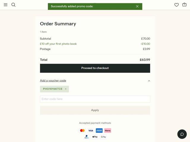 Papier checkout page showing Papier promo code box | Screenshot taken by SimplyCodes community member on Sep 6, 2025