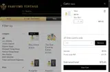 Parfums Vintage coupon verification screenshot