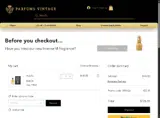 Parfums Vintage coupon verification screenshot