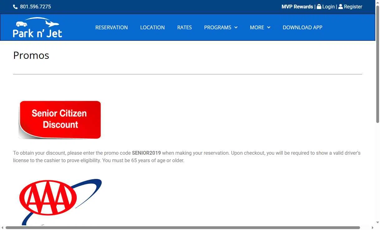 Park'n JET checkout page showing Park'n JET promo code box | Screenshot taken by SimplyCodes community member on Nov 14, 2025