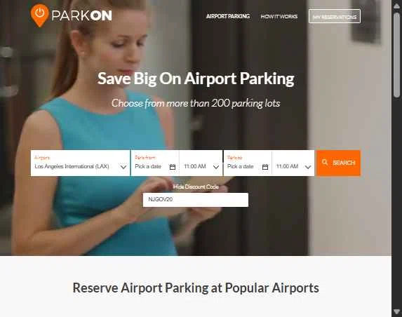 ParkOn checkout page showing ParkOn promo code box | Screenshot taken by SimplyCodes community member on Jan 10, 2026