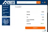 PartsDiscount.com coupon verification screenshot