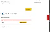 PartsHawk coupon verification screenshot