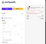 PARTY10 coupon verification screenshot