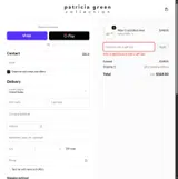Patricia Green coupon verification screenshot