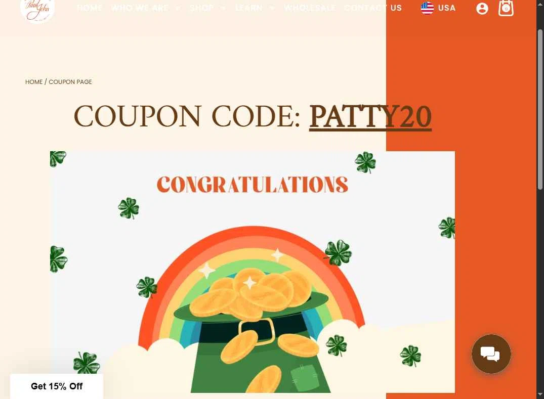 Paul John Caffeine checkout page showing Paul John Caffeine promo code box | Screenshot taken by SimplyCodes community member on Nov 23, 2025