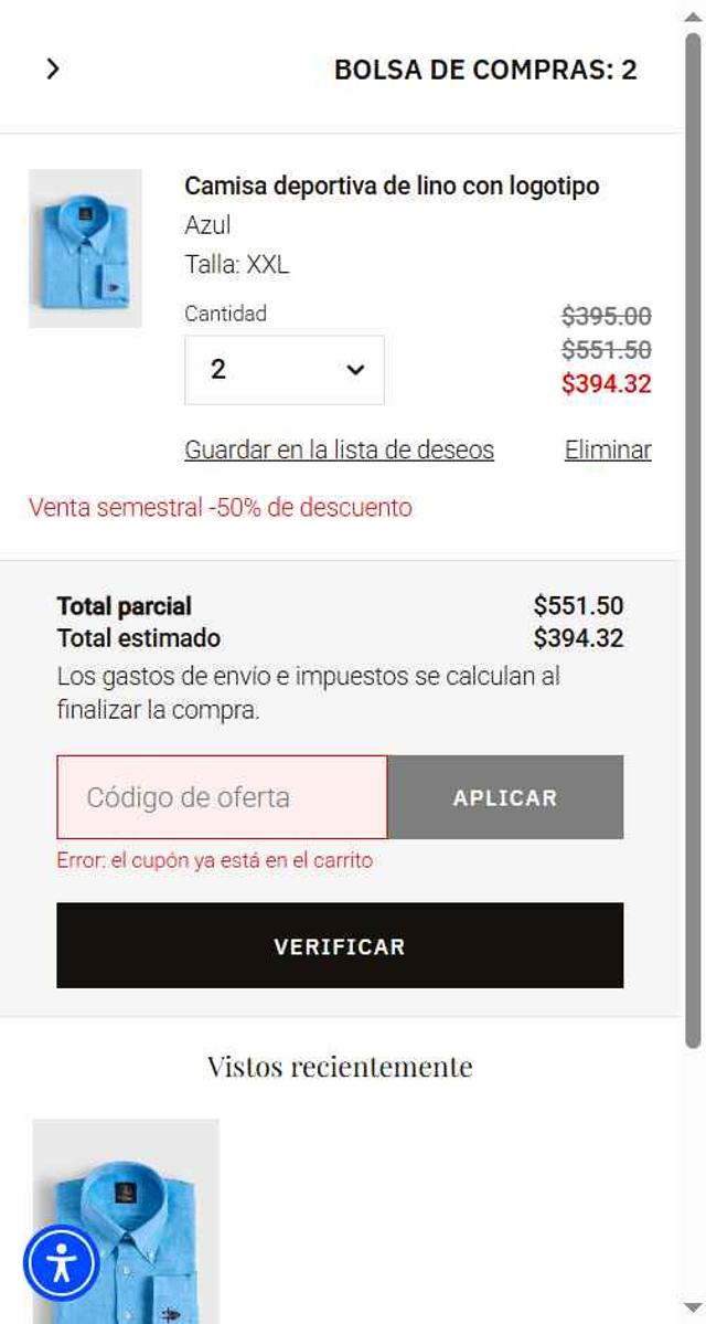 Paul Stuart checkout page showing Paul Stuart discount code box | Screenshot taken by SimplyCodes community member on Jul 12, 2025