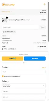 CESARAUGUSTO coupon verification screenshot
