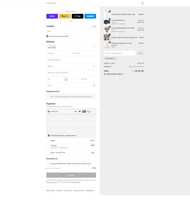 Paynes Gray checkout page showing Paynes Gray promo code box | Screenshot taken by SimplyCodes community member on Sep 7, 2025