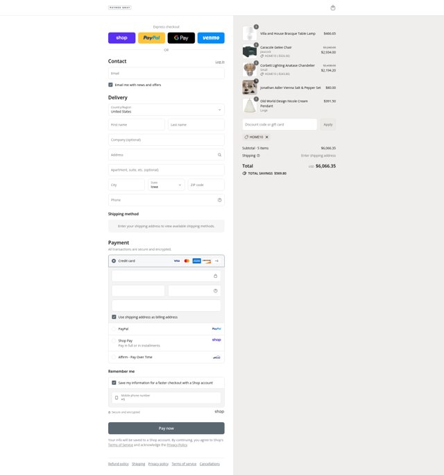 Paynes Gray checkout page showing Paynes Gray promo code box | Screenshot taken by SimplyCodes community member on Sep 7, 2025