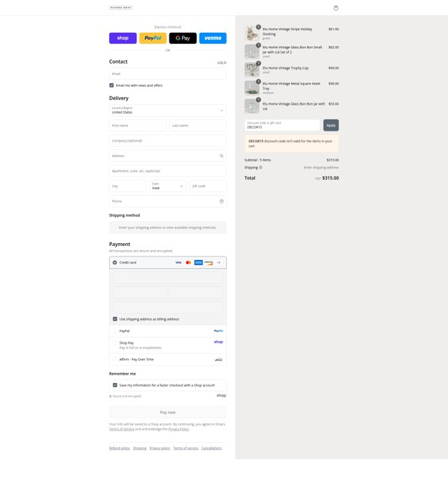 Paynes Gray checkout page showing Paynes Gray promo code box | Screenshot taken by SimplyCodes community member on Sep 3, 2025