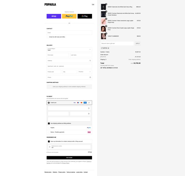 Pd Paola checkout page showing Pd Paola discount code box | Screenshot taken by SimplyCodes community member on Sep 3, 2025