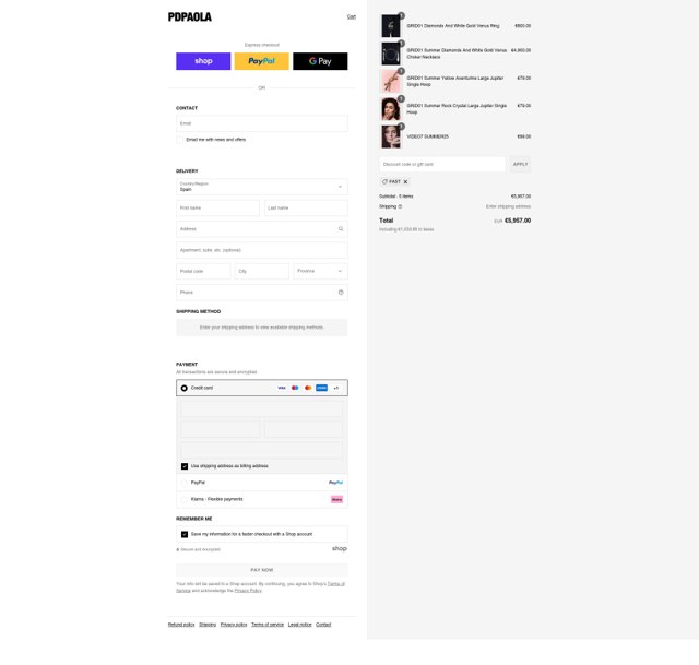 Pd Paola checkout page showing Pd Paola discount code box | Screenshot taken by SimplyCodes community member on Sep 3, 2025