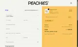 PEACHY20 coupon verification screenshot