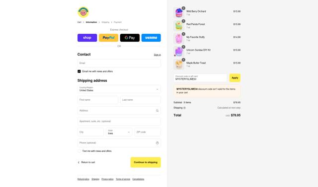 PeachyBbies checkout page showing PeachyBbies discount code box | Screenshot taken by SimplyCodes community member on Sep 16, 2025