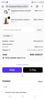 DANY coupon verification screenshot