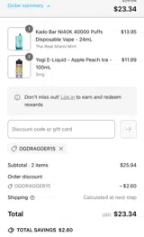 TOPOFF coupon verification screenshot
