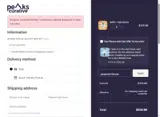 Peaks Curative coupon verification screenshot