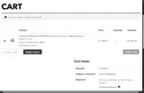 Peak Suspension coupon verification screenshot