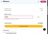 Pearson coupon verification screenshot
