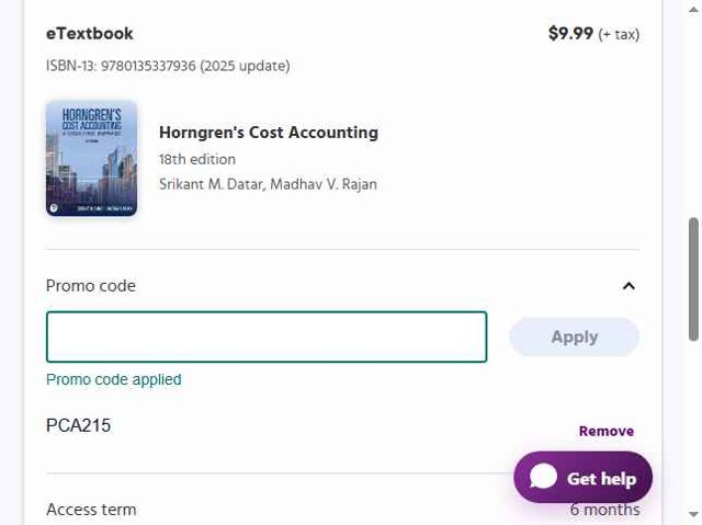 Pearson checkout page showing Pearson promo code box | Screenshot taken by SimplyCodes community member on Sep 3, 2025