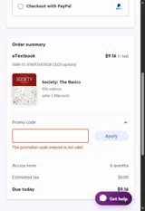 SUMMER40 coupon verification screenshot
