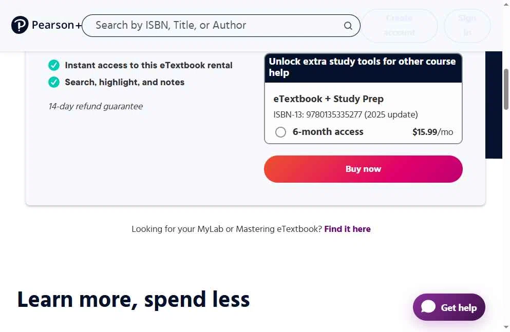 Pearson+ checkout page showing Pearson+ promo code box | Screenshot taken by SimplyCodes community member on Nov 2, 2025