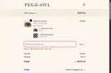 Peg and Awl coupon verification screenshot