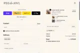 Peg and Awl coupon verification screenshot
