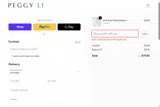 Peggy Li Creations coupon verification screenshot