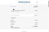 Pepetools coupon verification screenshot
