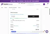 Peptide Partners coupon verification screenshot