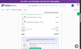 Peptide Partners coupon verification screenshot