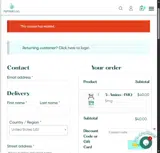 Peptides.GG coupon verification screenshot