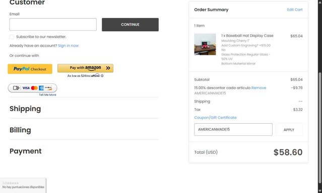 Perfect Cases and Frames checkout page showing Perfect Cases and Frames coupon code box | Screenshot taken by SimplyCodes community member on Jul 8, 2025