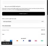 Perfect Moment coupon verification screenshot