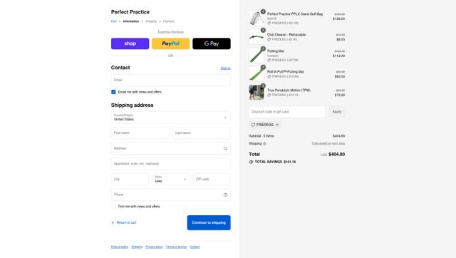 Perfect Practice checkout page showing Perfect Practice discount code box | Screenshot taken by SimplyCodes community member on Sep 9, 2025