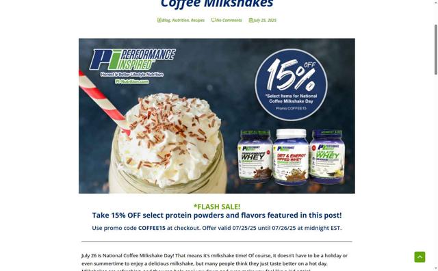 Performance Inspired checkout page showing Performance Inspired coupon code box | Screenshot taken by SimplyCodes community member on Aug 23, 2025