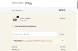 WELCOME20 coupon verification screenshot