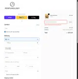 Perfumology coupon verification screenshot