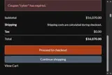 Pergola Depot coupon verification screenshot