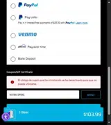 WV81C9RMC coupon verification screenshot