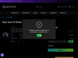 SHADOW-50 coupon verification screenshot