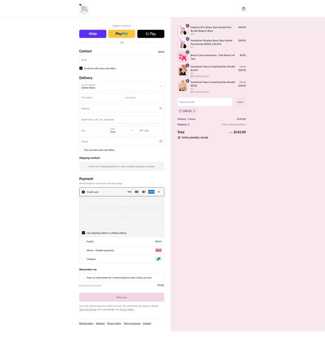Perky Pear checkout page showing Perky Pear discount code box | Screenshot taken by SimplyCodes community member on Sep 8, 2025