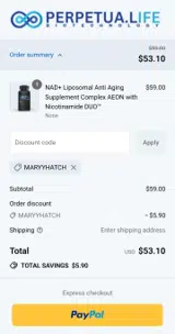 MARYYHATCH coupon verification screenshot