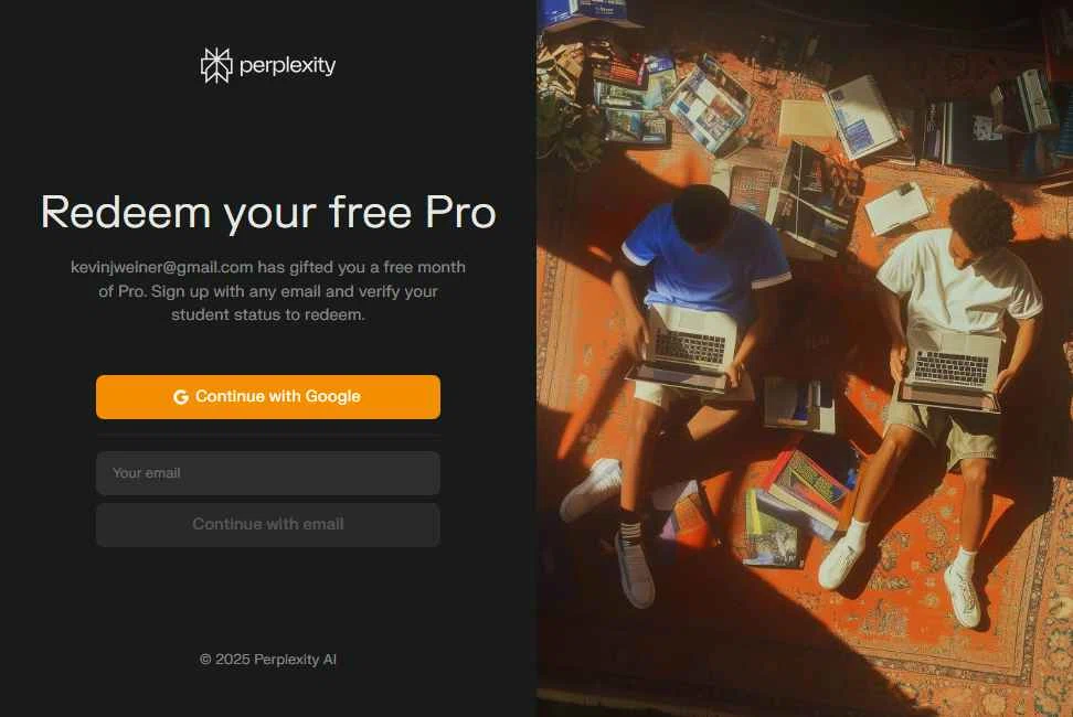 Perplexity checkout page showing Perplexity promo code box | Screenshot taken by SimplyCodes community member on Sep 19, 2025