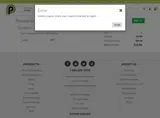 fordad coupon verification screenshot