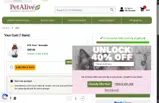 PetAlive coupon verification screenshot
